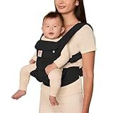 Ergobaby Omni Classic (formerly OMNI 360) All-Position Baby Carrier for Newborn to Toddler with Lumbar Support and Cool Air Mesh, 7-45 Pounds, Onyx Black, One Size