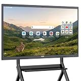 JAV 65 Inch Smart Board Pro, Google EDLA Certified 4K UHD Interactive Whiteboard for Classroom Home Office, Android 14, 8GB+128GB, 48MP AI Camera, Wi-Fi & Bluetooth