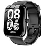 Smart Watch with Alexa Built-in, 1.83" HD Health Fitness Tracker, Bluetooth Calls/Notifications, 120+ Sports Modes, 24/7 Heart Rate/Sleep Tracking, IP68 Waterproof for iPhone and Android (Black)