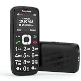 Easyfone Prime-A6 Unlocked 4G Feature Cell Phone, Easy-to-Use Clear Sound Big Button Simple Basic Dumb Mobile Phone with FM Radio, Flashlight, Bluetooth and Easy Charging Dock (Black)