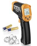 Eventek Infrared Thermometer Gun, -58°F to 1112°F Laser Thermometer Temperature Gun, IR Temp Gun for Cooking, Pizza Oven Accessories, Griddle, AC, Barbecue, Air, Fridge, Engine, Kitchen