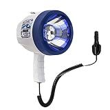 GOODSMANN Marine Spotlight Corded Handheld Corded Spot Lights for Boats 12 Volt DC Glare-Free Halogen Spotlight 9924-H202-01
