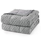 Mr. Sandman Cooling Weighted Blanket for Adults, Queen Size 15 lbs, 60″x80″