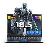 MALLRACE 18.5 Inch Laptop Computer with 8000 mAh Battery,Intel N150 Quad-Core Processor UP to 3.6GHZ,16GB DDR4 RAM 512GB SSD,WiFi 5,Full HD IPS Display,2025 Laptops for Work Business Office Student