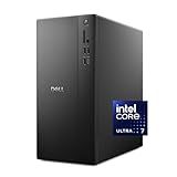 Dell Tower Desktop ECT1250 - Intel Core Ultra 7-265 Processor, Intel UHD Graphics, 32GB DDR5 5600MT/s Memory, 1TB M.2 SSD, 3.0 SD Card Reader, Wired Keyboard and Mouse, Basic Onsite Service