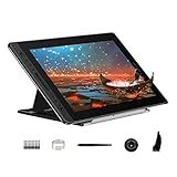 HUION KAMVAS Pro 16 Drawing Tablet with Screen, 15.6 inch Pen Display Anti-Glare Glass 6 Shortcut Keys Adjustable Stand, Graphics Tablet for Drawing, Writing, Design, Work with Windows, Mac and Linux