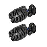 AQUANEAT 2 Pack Aquarium Circulation Pump,800 GPH Fish Tank Powerhead, Saltwater Wave Maker, Submersible Water Pump with Suction Cup