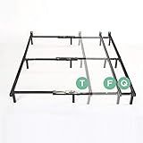 ZINUS Compack Metal Adjustable Bed Frame, 7 Inch Support Bed Frame for Box Spring and Mattress Set, Twin/Full/Queen, Black