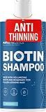 Rosemary and Biotin Shampoo for Thinning Hair - Vegan Volumizing Shampoo for Fine Hair with B Vitamins Argan Oil & Tea Tree Essential Oil - Paraben Silicone and Sulfate Free Vegan Formula (8 Fl Oz)