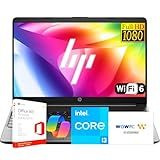 HP 15.6" FHD New Business Laptop 2025/2026 Edition, Intel 13th High-Performance 6-core i3 CPU, 12GB RAM, 512GB SSD, Long Battery Life, Ethernet & SD Card, Win 11 Pro with Microsoft Office, WOWPC USB
