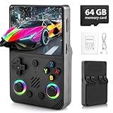 Colourbing RG36PRO Retro Handheld Game Console - Open Source System,3.5"IPS Screen,30,000+ Classic Games,64G TF card, 3000mAh Battery,Portable Gaming Player for Travel,Gift for Teen or Partner -Black