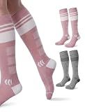 Momcozy Compression Socks for Women, 20-30 mmHg for Flying, Travel & Sports