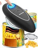 One Touch Electric Can Opener Fits All Can Sizes for Seniors with Arthritis, Battery Operated Can Opener with Smooth Edge, Food Safe Kitchen Gadgets Automatic Can Opener for Kitchen