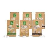 Green Llama Eco-Friendly Cleaning Tablet Variety Pack - Multi-Surface, Glass & Bathroom Cleaner Refills, Compostable, Plant-Based, Family & Pet Safe - Sample Pack with 6 Tablets