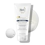 RoC Retinol Correxion Deep Wrinkle Serum Facial Cleanser with Niacinamide for Anti-Aging and Fine Lines, Long-Wear Makeup Remover, Fragrance Free Skin Care, Opthalmologist Tested, 6 Ounces