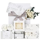 EXTALOW Spa Gifts for Women Bath and Body Gift Baskets Bridal Shower Gifts Coconut Lavender Home Spa Set Self Care Gift for Mom Sister Her Wife Birthday Gifts Spa Kit Care Package Thank You Gift
