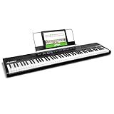 Alesis Recital - 88 Key Digital Piano Keyboard with Semi-Weighted Keys, 2x20W Speakers, 5 Voices, Split, Layer and Lesson Mode, FX and Piano Lessons