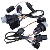 Daydmaly 2PCS Projector Headlights Conversion Adapter Wire Harness Fit for Ram 1500 2500 3500 2013-2018, Headlights Conversion Wiring Adapter Replace for 810003