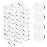 48pcs Drum Silencers Dampeners, Silicone Soft Adhesive Gel Drum Sound Dampening Muffler Pads for Sound Control (Transparent)