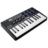 M-VAVE 25 Key USB MIDI Keyboard Controller with 8 Backlit Drum Pads, Piano Keyboard Wireless Semi Weighted Professional Dynamic Keybed, 8 Knobs, Software Included
