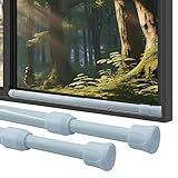 Cionyce Window Security Bar, 2 Pack Window Security Bars Adjustable Sliding Glass Door Lock Bars 15.8in-27.5in Tension Rods, Window Lock Bar for Children Home