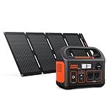 Jackery Solar Generator 300, 293Wh Power Station with 40W Solar Panel, 300W Pure Sine Wave AC Outlet for RV Outdoors Camping Travel Blackout