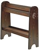 HOTCAN Pine Wood Saddle Rack | Ideal Saddle Stand for Horse Gear and Horse Tack Organizers | Suitable for Displaying Trophy Tack at Home | Compatible with English, Australian, Western Saddles (Walnut)