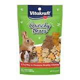 Vitakraft Crunchy Bears Small Animal Treat 4 oz Bag - Made with Real Vegetables - for Rabbits, Guinea Pigs, Gerbils and Hamsters, Healthy, Crunchy Reward for Your Small Pet