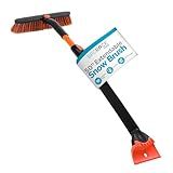 Snow Moover Extendable 50" Car Brush and Ice Scraper with Foam Grip | Auto Snow Removal | Car Truck SUV Windshield | Heavy Duty