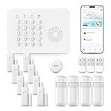 2026 WiFi+GSM/4G Home Security System with Instant Smart Life or Tuya App Real-Time Alert,Door & Window Alarms for Home for Apartment,Kids Safety,Office,NO Monthly Fees,SOS Button,Remote Control