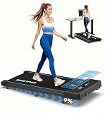 CHAOKE Walking Pad Treadmill for Home, 6.2MPH Under Desk Walking Pad with 9% Incline for Office Small Spaces, 2.75HP Quiet Running Machines, Remote Control, 330LBS Capacity, 12 HIIT Programs