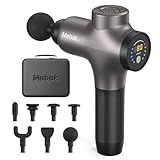 Mebak 3 Massage Gun, Massage Gun Deep Tissue for Athletes, Professional Muscle Percussion Massager, Massager for Shoulder Leg Back Body Pain Relief, Quiet Portable Sport Tool, Gifts for Him