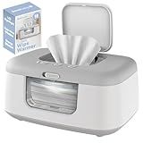 Jool Baby TinyBums Baby Wipe Warmer & Dispenser with LED Changing Light & On/Off Switch (Gray)