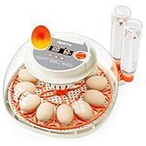 Egg Incubator with Temperature and Humidity Control, Automatic Egg Turning, Egg Candler, External Water Bottle, Adjustable Air Vent, 360° Clear View, for Chicken, Duck & Quail Eggs, APDOE HatchPro 12