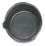 WirthCo Funnel King 32950 Oil Drain Pan, Length 13 1/2", Height 4 1/2", Made in USA, Black