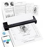 TATTMUSE A28U Portable Printer Wireless Inkless Thermal for Travel 8.5 x 11