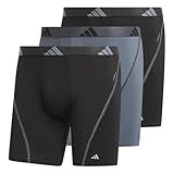 adidas Men's Performance Athletic Mesh Boxer Brief Underwear 3-Pack, Moisture Wicking, Sport Comfort
