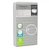 Beautyrest Silver Slumber Nights Dual Sided 2-Stage Crib Mattress and Toddler Mattress - GREENGUARD Gold – Waterproof - Plant Based Soy Foam Core, Grey