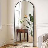 OLIXIS 64"x21.5" Arched Full Length Mirror with Stand, Body Mirror