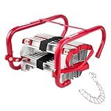 VEVOR Fire Escape Ladder, 2-Story 13FT Retractable Emergency Fire Ladder, Lightweight Aluminum Alloy Safety Escape Ladders with Sturdy Polyester Strap, Anti-Slip Rung & Wide Steps, 1000LBS Max Loading