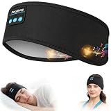 Perytong Sleep Headphones Wireless, Bluetooth Sports Headband Headphones with Ultra-Thin HD Stereo Speakers Perfect for Sleeping,Workout,Jogging,Yoga,Insomnia, Air Travel, Meditation (Black)