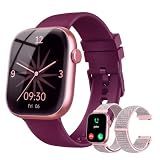 Smart Watch for Women, Bluetooth Answer/Make Calls, 1.83"HD Screen, 2 Bands