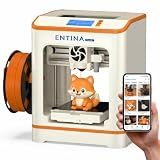 Entina Tina2C 3D Printer for Kids & Beginners, Fully Assembled Starter Mini 3D Printer, Start in 8 Mins, App & WiFi Control, Auto Leveling, 3000+ Model Library, 20+ Creative DIY Modules for STEM, Home