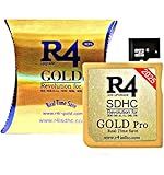 R4 SDHC Gold Pro Adapter with 32 GB Micro SD with YS Menu with 500 in 1 Will Work On DS DSI DSIXL 2DS 2DSXL 3DS 3DSXL