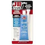 J-B Weld 31310 All-Purpose RTV Silicone Sealant and Adhesive - 3 oz. - Clear