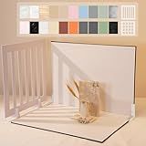 Yoocheese Photo Backdrop for Product Photography - Tabletop Backdrop Kit with 20 Background Patterns & Shadow Props for Food, Jewelry, Cosmetics, Skincare & Small Products - 16.5x11.7 Inch