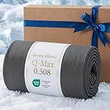 Bedsure Lightweight Cold Blanket for Summer, Bed Cooling Blanket Throw Size for Hot Sleepers, Ice Cool Essentials for Hot Nights, Breathable Thin Bedding for Teens, Adults, Dark Grey, 50" x 60"