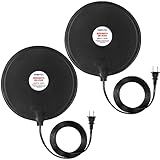 Dreyoo Bird Bath De Icer, 60w Submergible De Icer, Thermostatic Controlled Winter Water Heater Deicer for Bird, Chicken, Duck, Farm Trough, Design Patent Product(2 Pack)