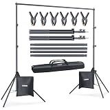 LINCO Lincostore Backdrop Stand Kit 10x7ft(WXH) for Parties Photography