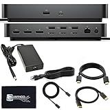 Dell SD25TB4 Pro Thunderbolt 4 Smart Dock - Supports 8k Display, 3 Years Warranty with 180W Adapter, HDMI, DisplayPort, Thunderbolt Cable, Cloth - USB C Docking Station Hub with Accessories